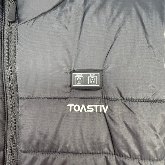 Toastiv Heated Vest Women Medium Black Puffer NO BATTERY - Picture 7 of 16